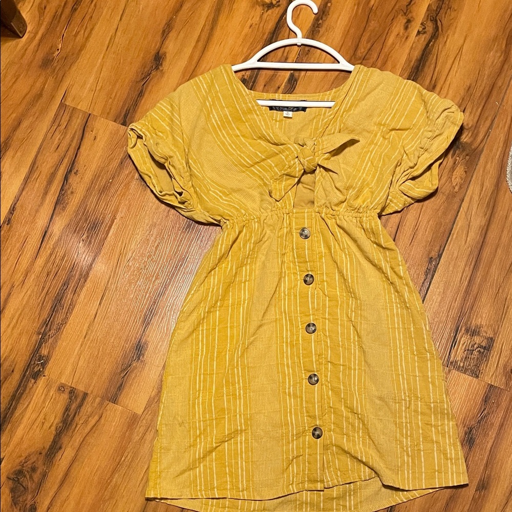 Yellow Striped Dress from Blue Rain